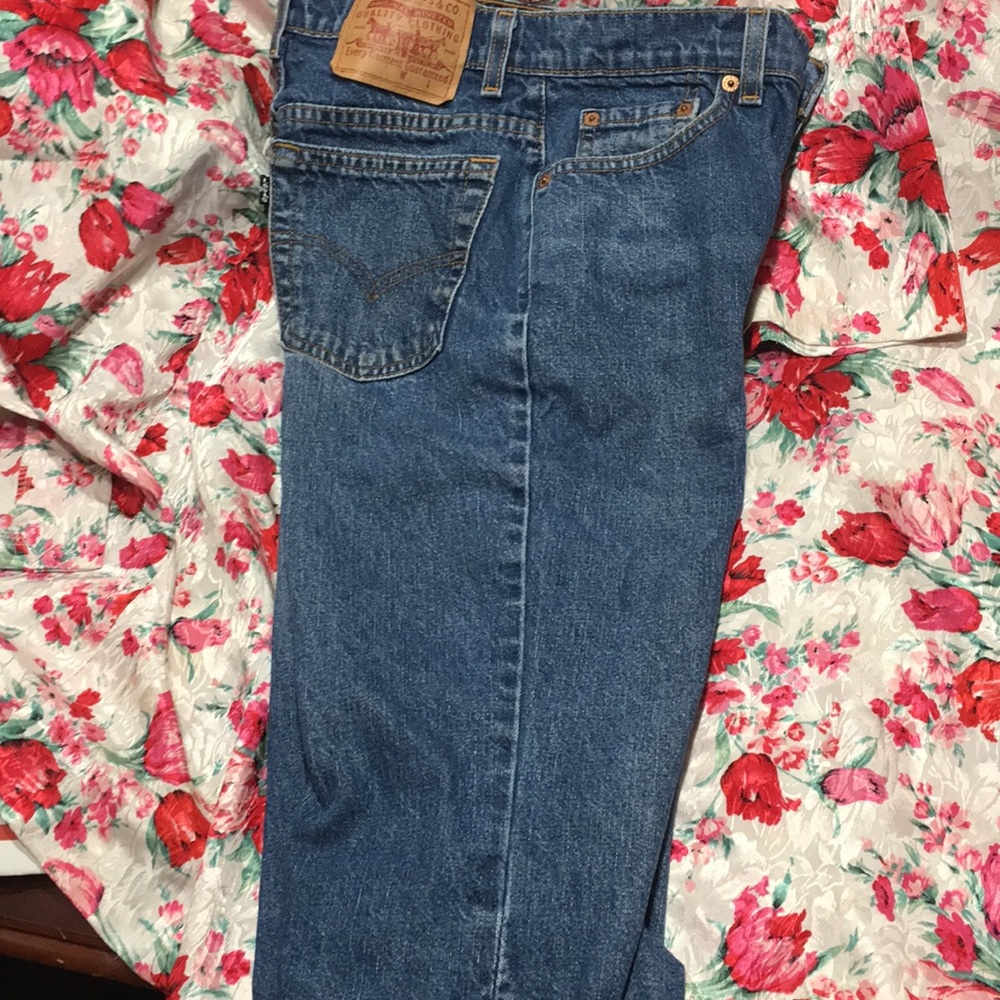 Levi’s black tab capris made in USA